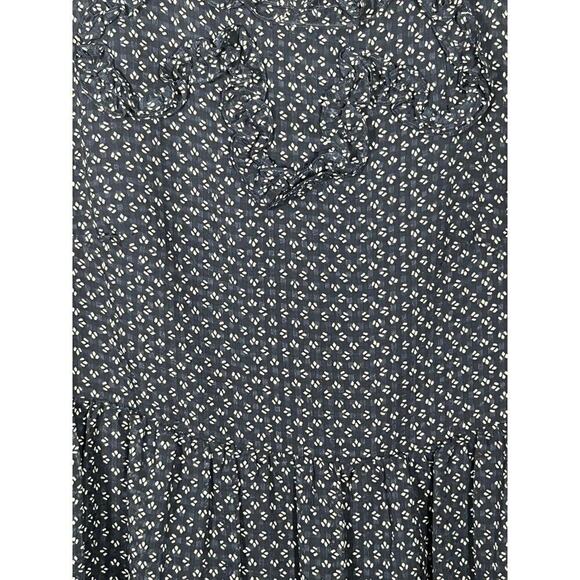 NWOT Free People Blue and White Nouveau Butterfly Polka Dot Dress Size 4 - Picture 5 of 8